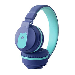 Yonis Casque Audio Bluetooth Enfant Adulte Bleu