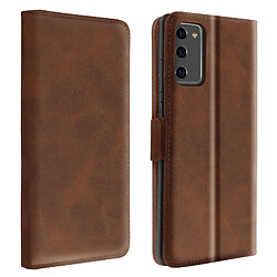 Avizar Housse Samsung Galaxy Note 20 Étui Folio Porte-carte Fonction Support marron