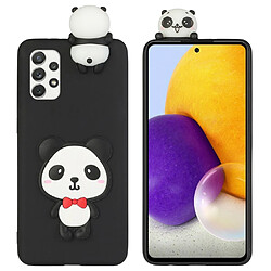 Coque en TPU antichoc, avec décoration de figurines 3D Panda rouge à nœud papillon pour votre Samsung Galaxy A53 5G