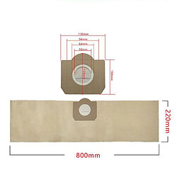 INF Sacs d'aspirateur sac à poussière pour Kärcher A2204/2656/WD3300/3200/SE4001 paquet de 8