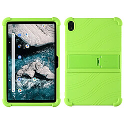 Coque en silicone flexible avec béquille, vert pour votre Nokia T20