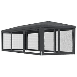 Acheter vidaXL Tente de fête avec 8 parois latérales en maille Anthracite 3x9m