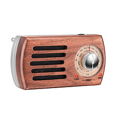 Universal Portable Pocket AM FM Radio Vintage Noyer Batterie 3,5 mm Casque Jack Walking Jogging Fitness Camping | Radio