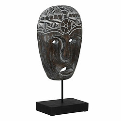 BigBuy Home Figurine Décorative Marron Masque 24 x 12 x 46 cm