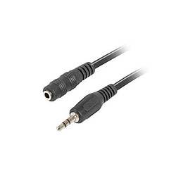 Câble Audio Jack (3,5 mm) Lanberg CA-MJFJ-10CC-0050-BK 5 m Noir