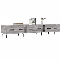 Acheter Maison Chic Meuble TV scandinave gris - Banc TV pour salon Sonoma 150x36x30 cm bois d'ingénierie -MN31986