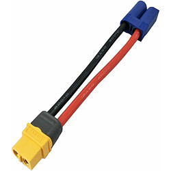 Acheter 2 paires d’adaptateurs de connecteur XT60 vers EC5 - Mâle et Femelle - Câble en silicone 12AWG pour RC