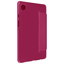 Avizar Étui pour Samsung Tab A9 Clapet Support Trois volets Mise en veille Fuchsia