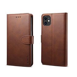 Wewoo Coque Pour iPhone 11 Pro GUSSIM Magnetic Horizontal Flip Leather Case with Holder & Card Slots & & Wallet Brown