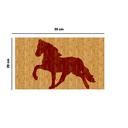 Avis EPIKASA Décoration Murale en Métal et Bois Cheval 1