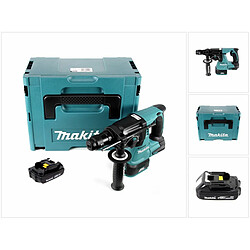 Makita DHR 243 Y1J Perforateur-burineur sans fil, sans balai, 18 V + 1x Batterie 1,5 Ah + Makpac - sans chargeur