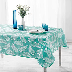 Douceur D'Interieur Nappe polyester imprimée Lifette - 150 x 240 cm - Vert menthe