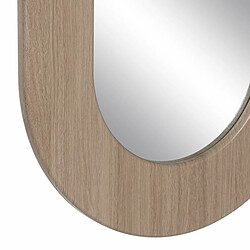 BigBuy Home Miroir mural Naturel Verre Bois MDF 50 x 2,2 x 85 cm pas cher