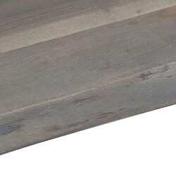 Acheter Maison Chic Table basse pour salon | Table à café avec bord naturel Gris 115x60x40 cm Bois d'acacia -GKD15634