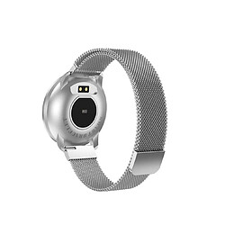 YP Select 1.22 pouces Écran couleur Pression artérielle Moniteur de fréquence cardiaque Sport Bluetooth Smart Montre-bracelet Argenté