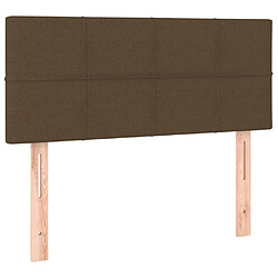 Acheter Maison Chic Tête de lit scandinave à LED,meuble de chambre Marron Foncé 90x5x78/88 cm Tissu -MN89110