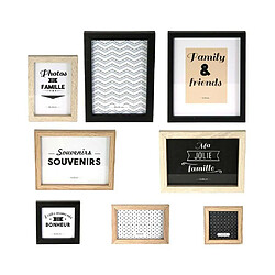 Avis The Home Deco Factory Cadres photos en bois La vie en famille (Lot de 8).