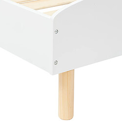 Pegane Lit pour enfant en bois coloris blanc - longueur 193 x Profondeur 67 x Hauteur 95 cm