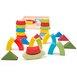 Bigjigs Toys Empiler des arches et des triangles