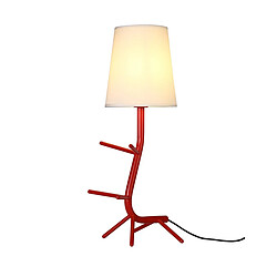 Inspired Lampe de table Centipede avec abat-jour, 1 x E27, rouge/blanc