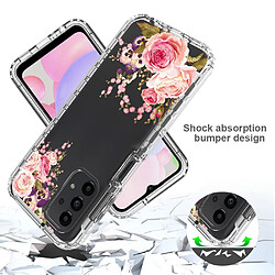 Coque en TPU 2-en-1 pour votre Samsung Galaxy A13 4G - une rose