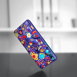 Coque Huawei P30 Lite Fleuris Multicolores Protection Rigide Original Violet pas cher