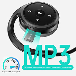 Acheter GUPBOO Casque sans fil compatible Bluetooth casque de sport HIFI casque étanche avec prise en charge micro carte TF Radio FM Mp3