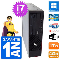 PC Fujitsu Esprimo E910 DT Intel i7-2600 RAM 4Go Disque Dur 1To Windows 10 Wifi - Occasion