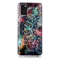 Coque en TPU noctilucent imd flexible fleur pour votre Samsung Galaxy A41 (Global Version)