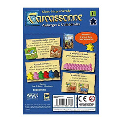 ASMODEE - Carcassonne - Extension1 Auberges Cathedrales - Nouvelle Version - Jeu de societe