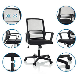 Avis Hjh Office Chaise de bureau / chaise pivotante STAR-TEC YU I tissu résille noir / noir MyBuero