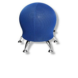 Topstar Siège wellness / Siège ballon / Tabouret SITNESS 5, tissu bleu, chromé