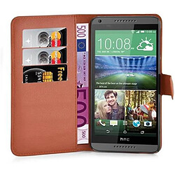 Cadorabo Coque HTC Desire 820 Etui en Brun