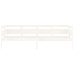 Acheter vidaXL Lit de jour sans matelas blanc bois de pin massif 90x200 cm