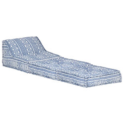 Avis Decoshop26 Coussin de sol pouf modulaire chaise longue en tissu indigo 60x70x76 cm DEC021312