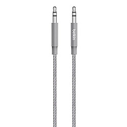 Avis Seven 7 Belkin - Câble Audio Premium, Jack-Jack 3,5mm - Gris Métallique