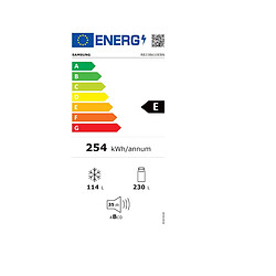 Réfrigerateur combiné 60cm 334l noir - RB33B610EBN - SAMSUNG