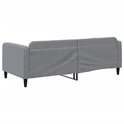 Acheter vidaXL Lit de repos sans matelas gris clair 90x190 cm tissu