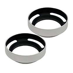 Acheter 2pcs Pare-soleil à Ailettes En Aluminium Argenté Pour Leica 52mm