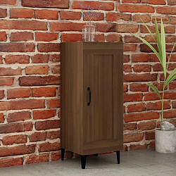 Maison Chic Buffet,Meuble de Rangement,commode pour salon,Cuisine Chêne marron 34,5x34x90 cm Bois d'ingénierie -MN57771