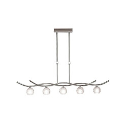 Luminaire Center Suspension Dali Chrome poli