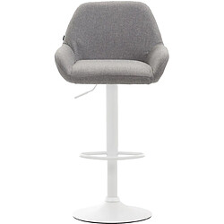 Non Tabouret de bar Braga tissu blanc