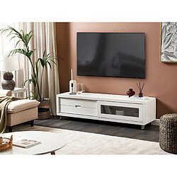 Beliani Meuble TV Blanc PEMBORKE