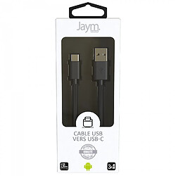 Acheter Jaym Câble USB vers Type-C 3A - 1,5 mètres - Collection POP - Noir