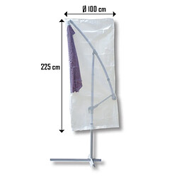 Ribimex Housse pour parasol déporté 100x255cm