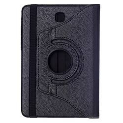 Avis Wewoo Housse Étui noir pour Samsung Galaxy Tab S2 8.0 Litchi Texture 360 degrés rotation en cuir avec support multi-fonctionnel