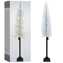 Un sapin de Noël lumineux enneigé avec des lumières / Sapin de Noël 30 LED, 147 cm