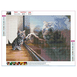 Avis Animal photo bricolage diamant peinture point de croix 5D diamant peinture - Multicolore