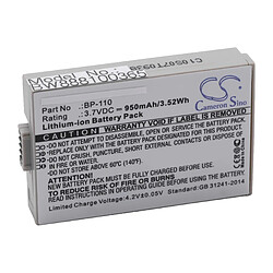 vhbw batterie compatible avec Canon Legria HF R205, HF R206, HF R26 appareil numérique camescope (950mAh, 3,7V, Li-Ion) avec puce d'information