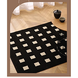 Avis LUUCOZK Tapis de porte d'entrée antidérapants pour entrée intérieure, base blanche-80x100cm